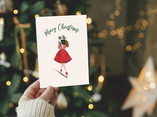 Süße Postkarten Merry Christmas im 10er Pack